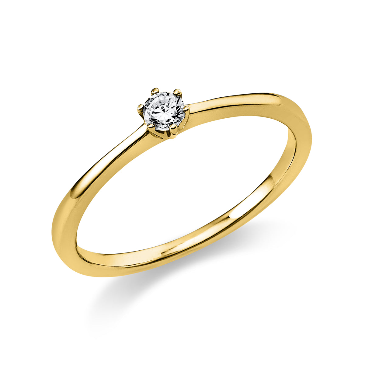 Solitaire Ring 0,1ct