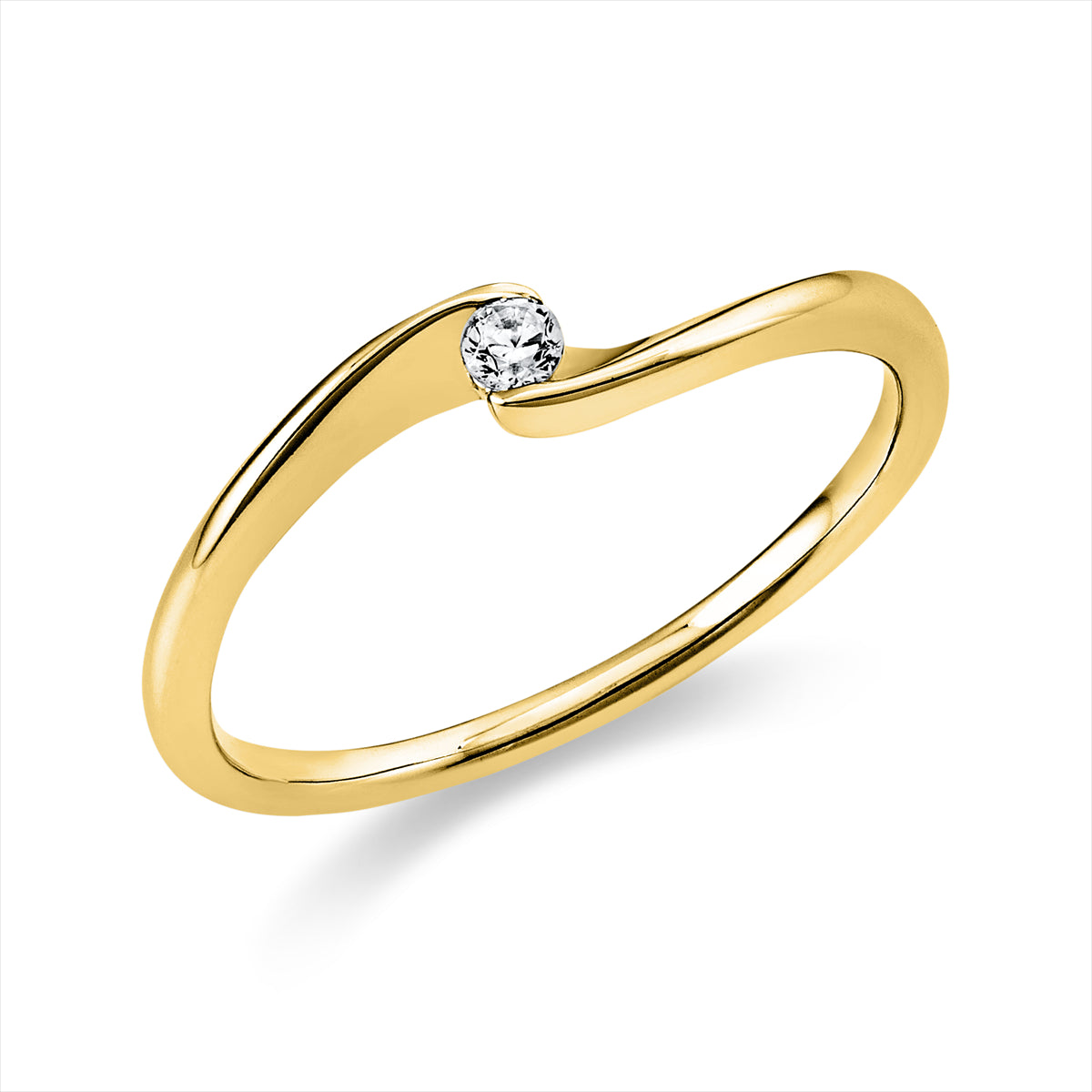 Solitaire Ring 0,05ct