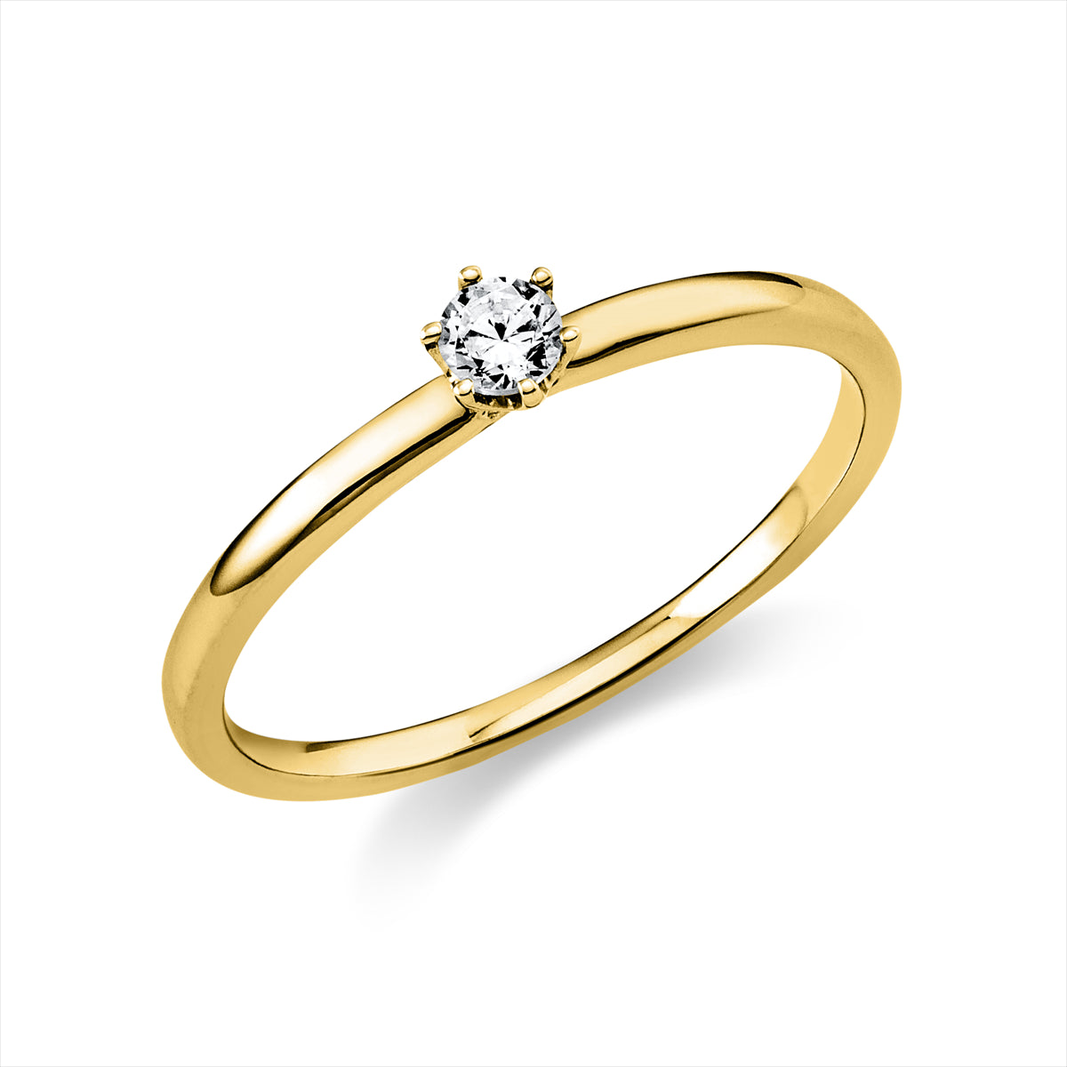 Solitaire Ring 0,1ct