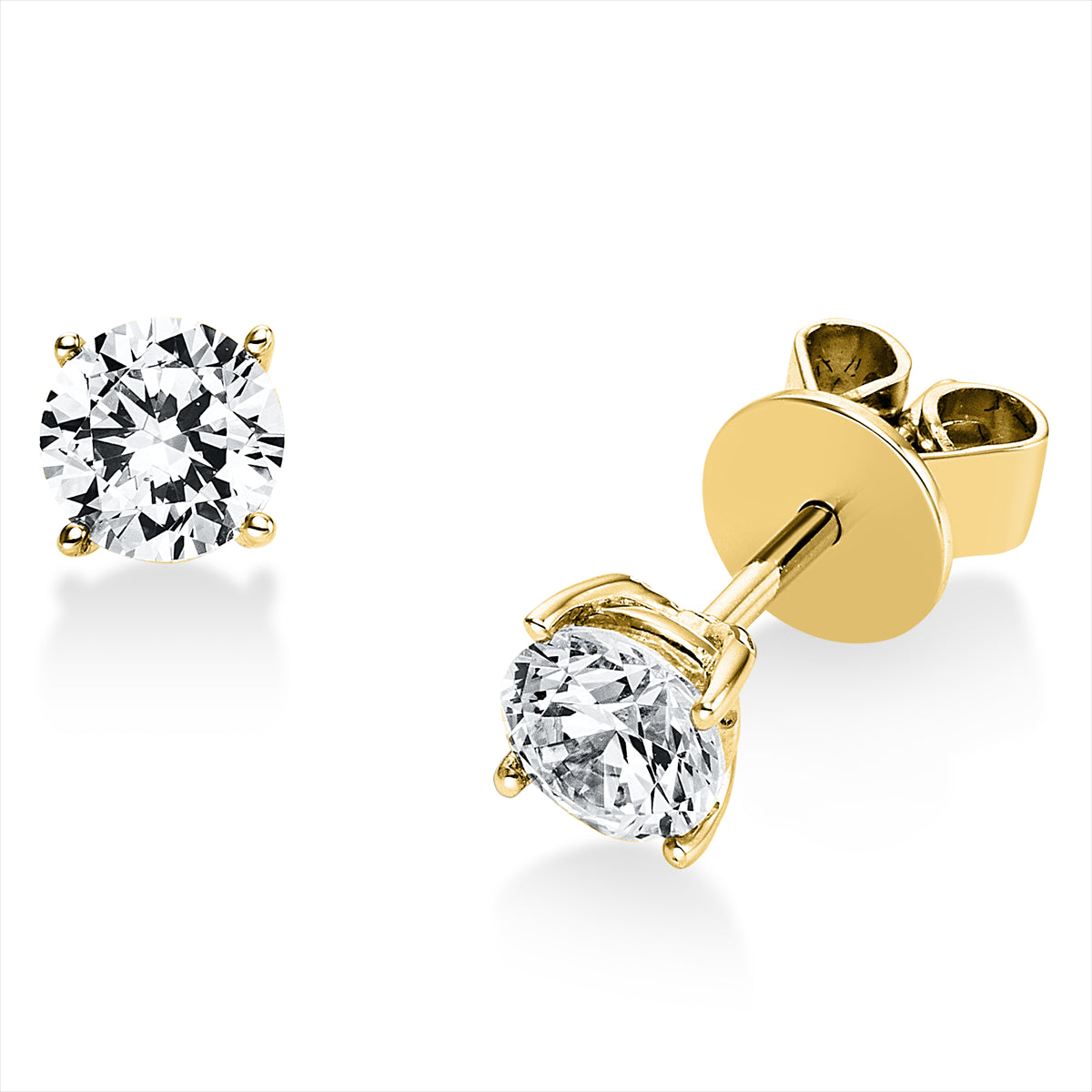 Solitaire Ohrstecker 0,8ct