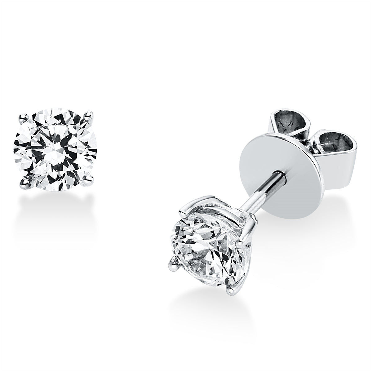 Solitaire Ohrstecker 0,8ct