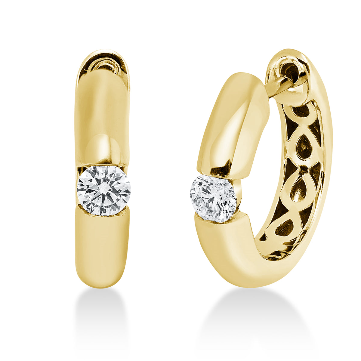 Solitaire Ohrstecker 0,2ct