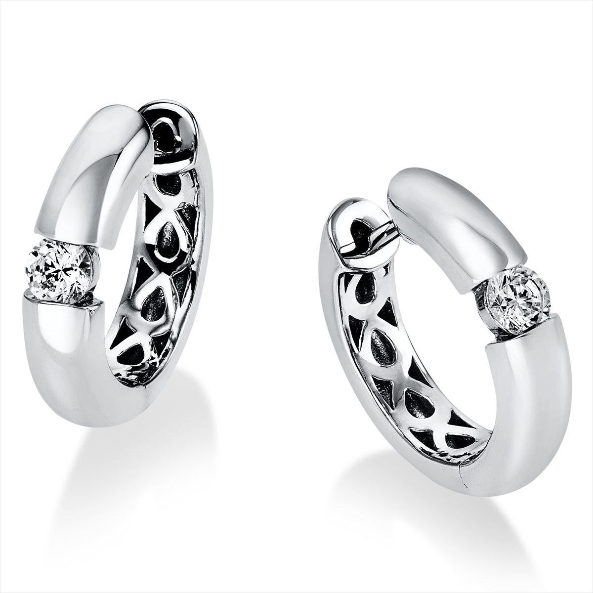 Solitaire Creolen 0,3ct