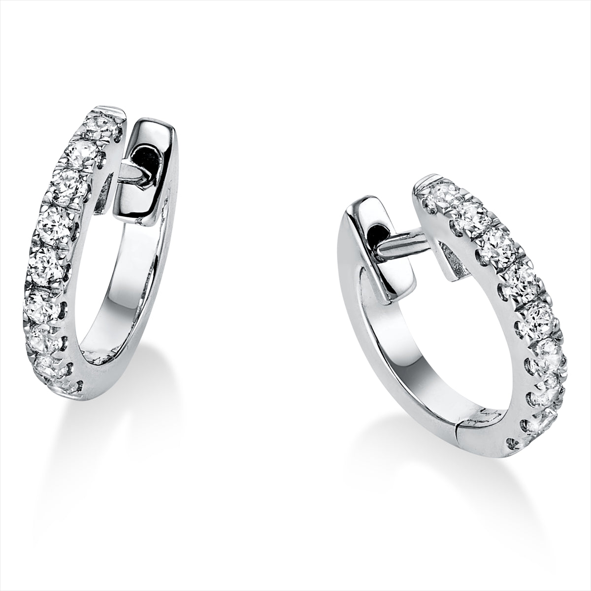 Mehrfachsteinbesatz Creolen 0,17ct