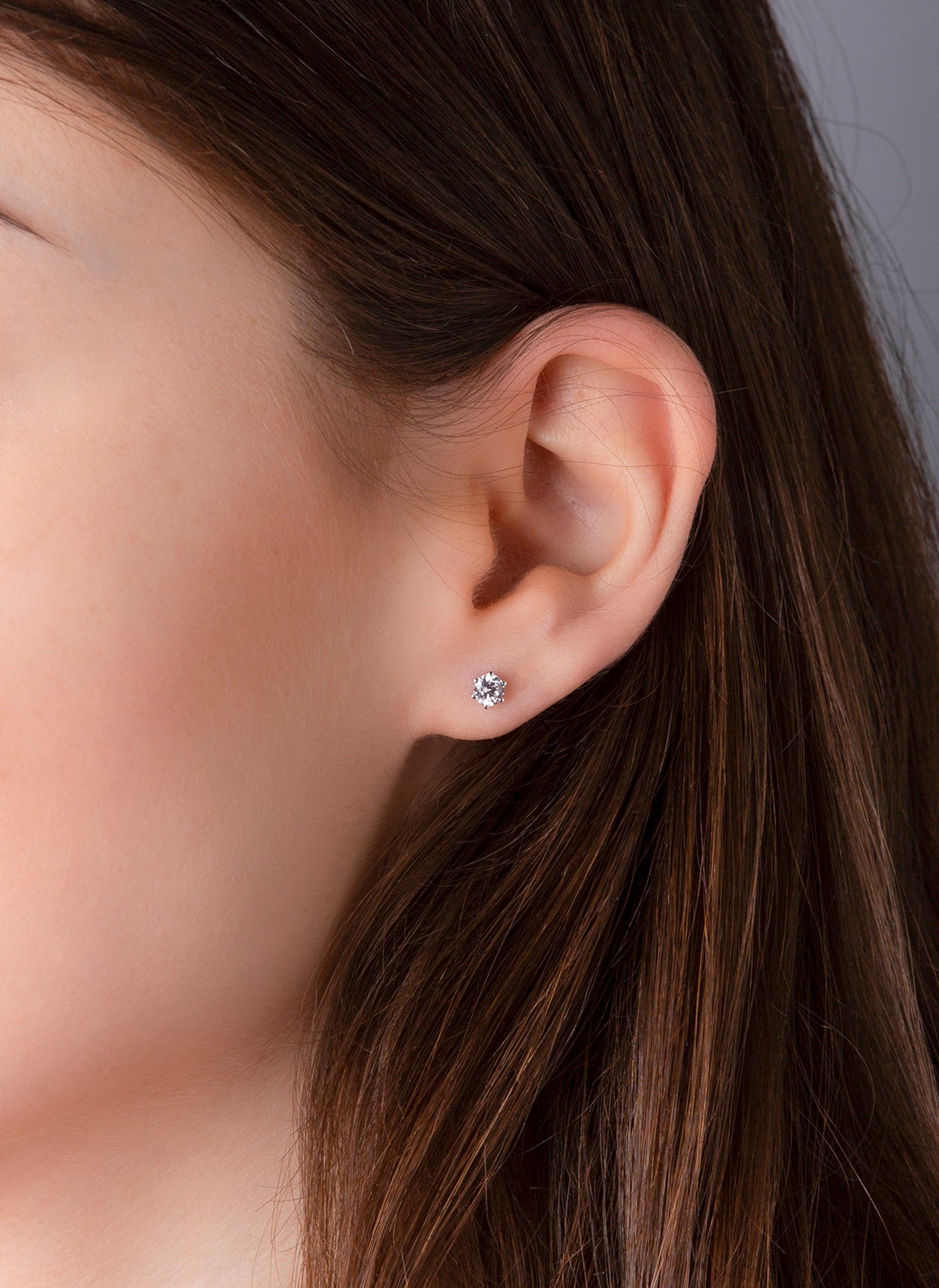 Solitaire Ohrstecker 0,5ct