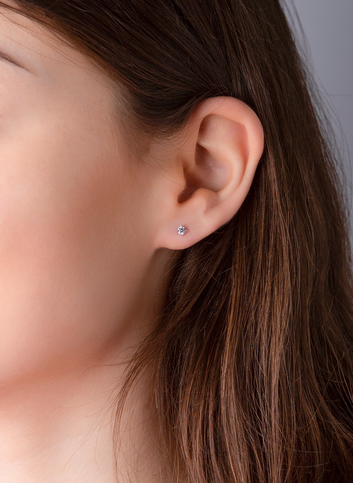 Solitaire Ohrstecker 0,2ct