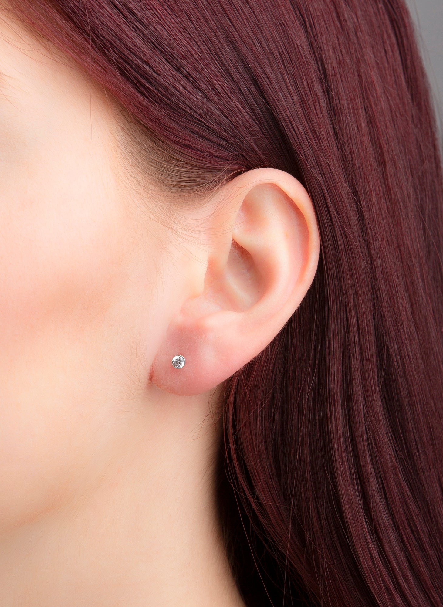 Solitaire Ohrstecker 0,3ct