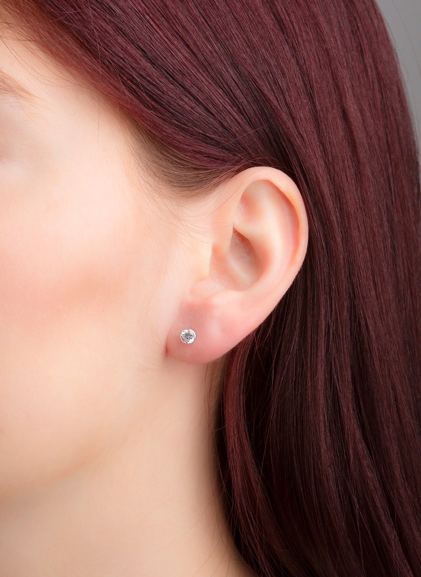 Solitaire Ohrstecker 0,6ct