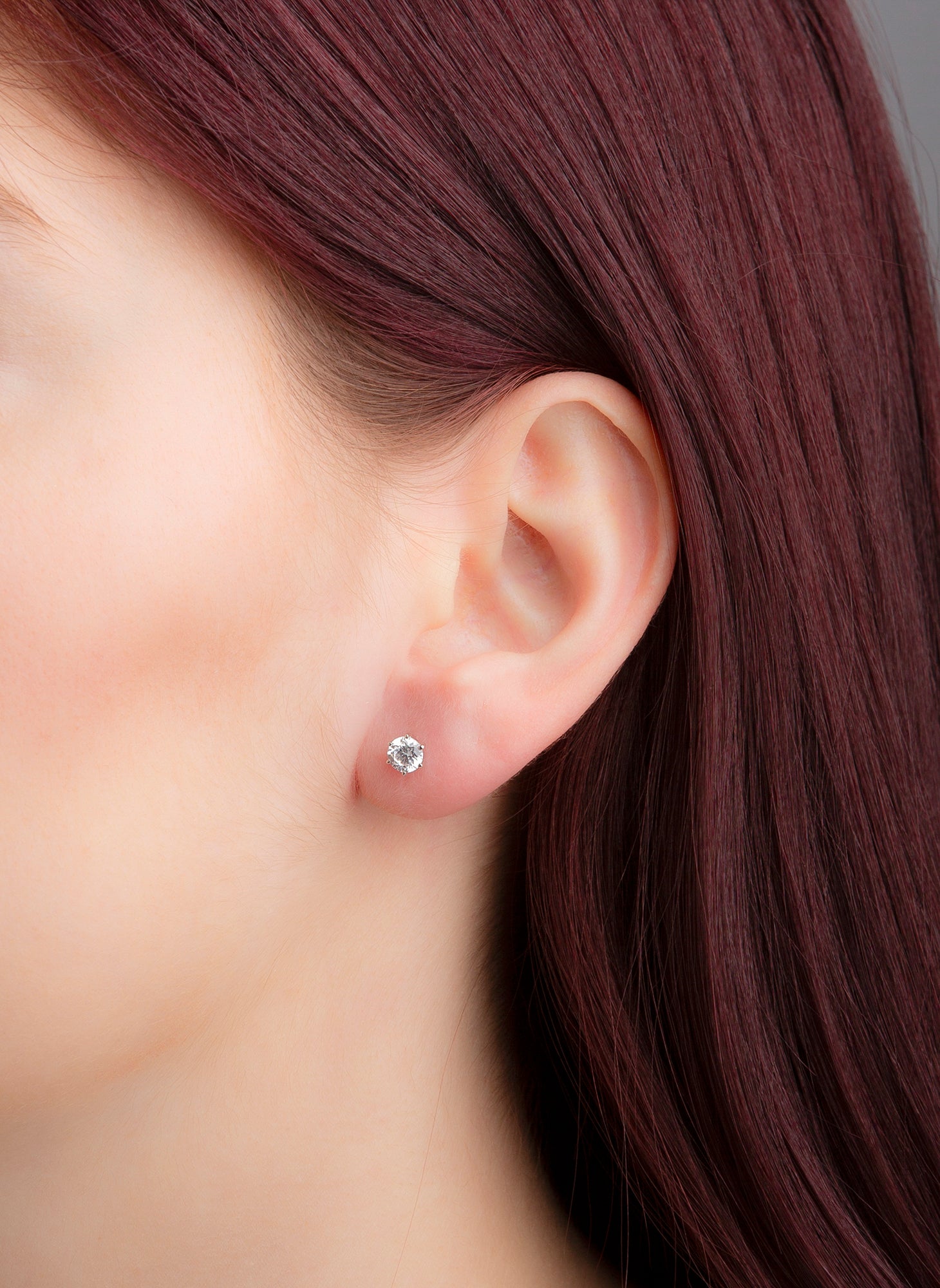 Solitaire Ohrstecker 0,8ct