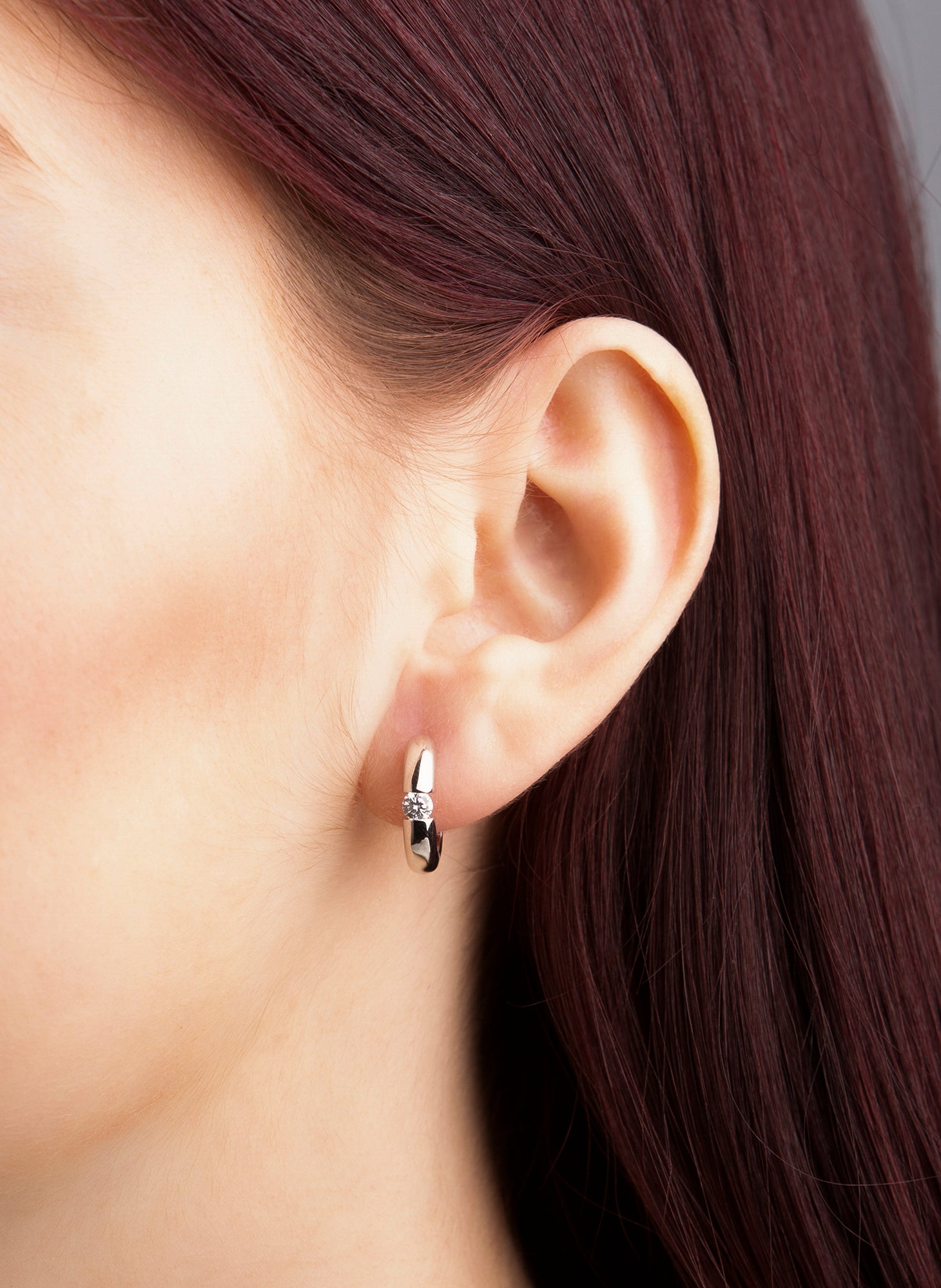 Solitaire Creolen 0,3ct