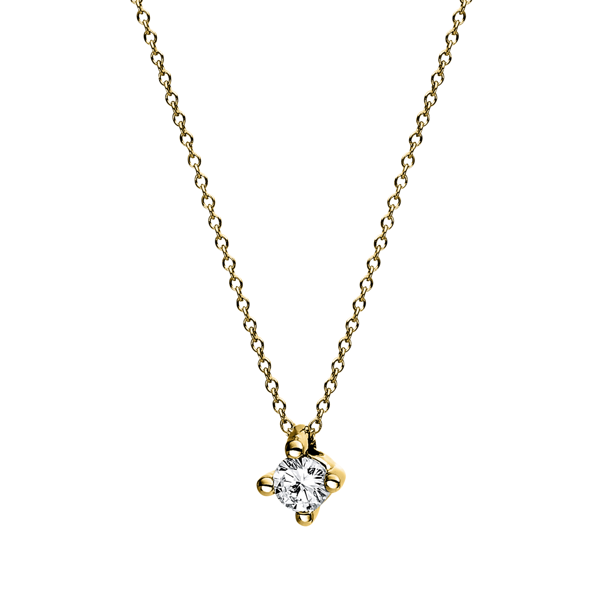 Solitaire Collier 0,1ct