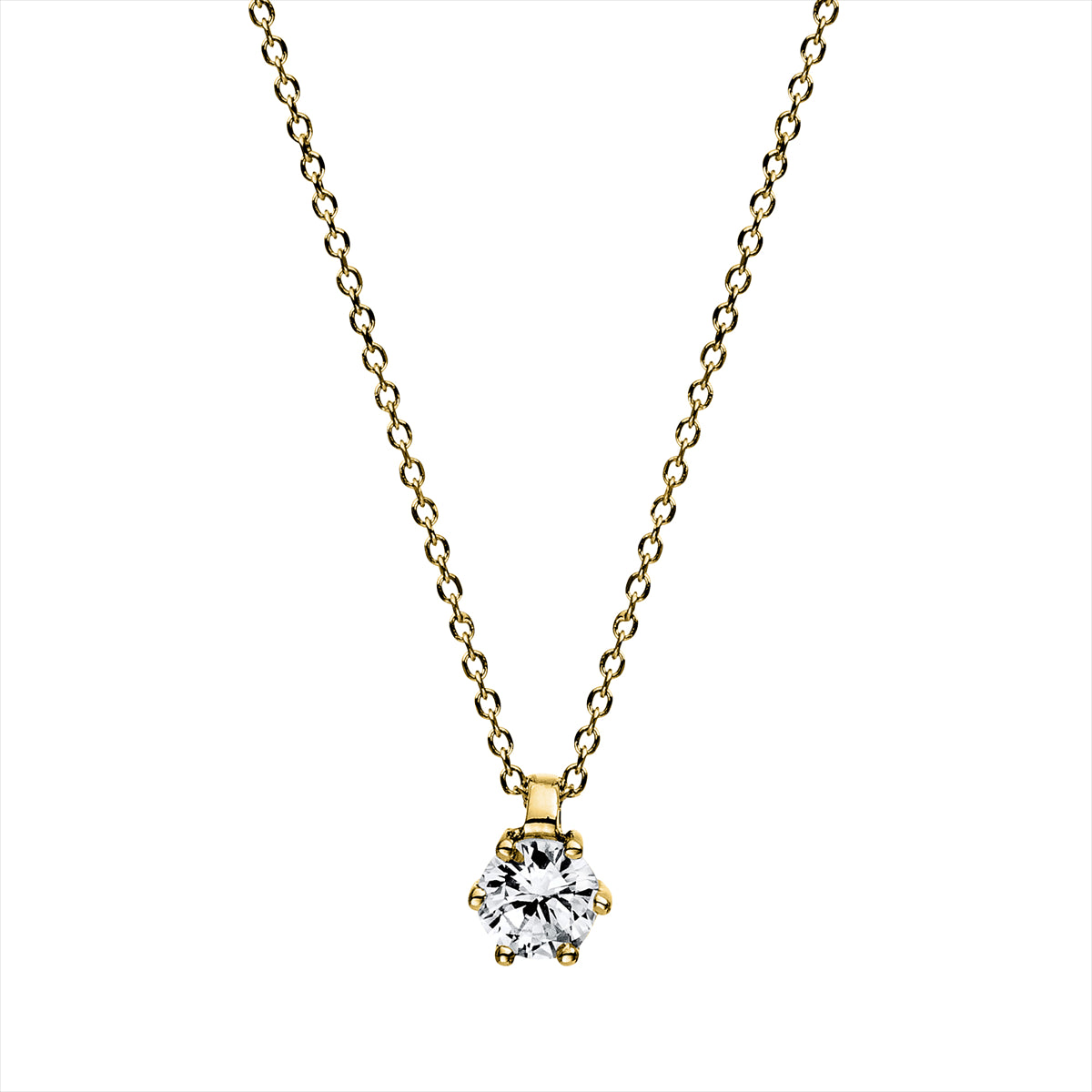 Solitaire Collier 0,15ct