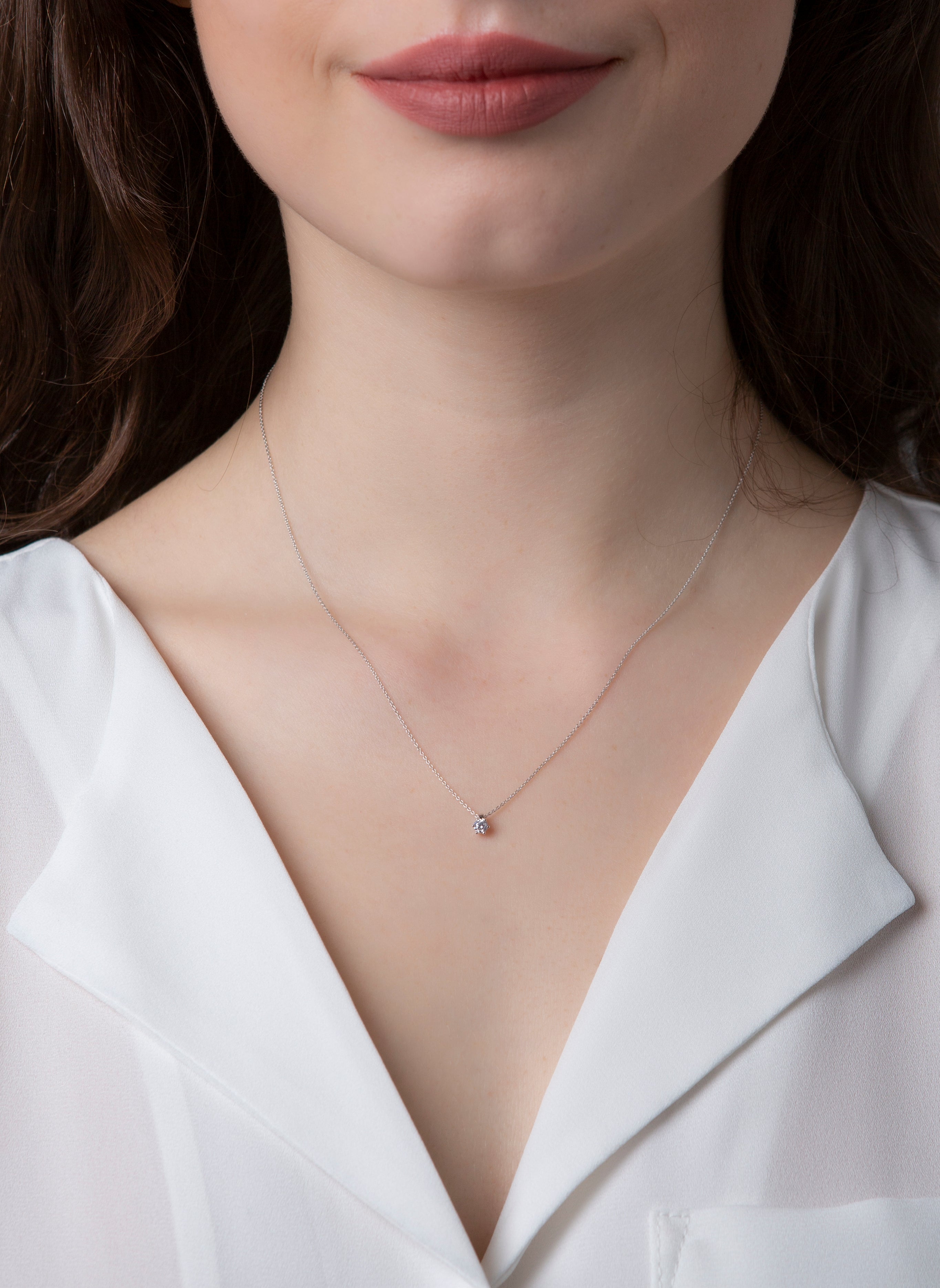 Solitaire Collier 0,1ct