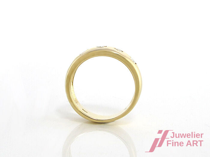 Brillantring ca. 0,35 ct TW-VSI in 585/14K Gelbgold - Gr. 54 - 6,2 g