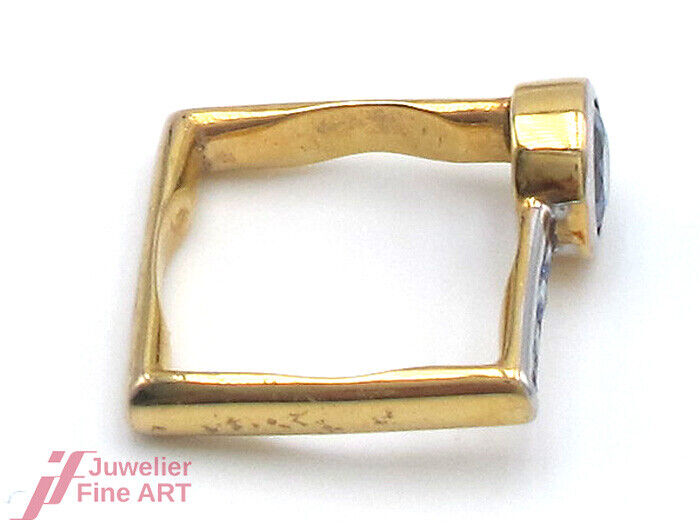 RING 18K/750 Gelbgold - Saphire 1,5 ct - 4,9 g - Gr. 54 - feinste Handarbeit