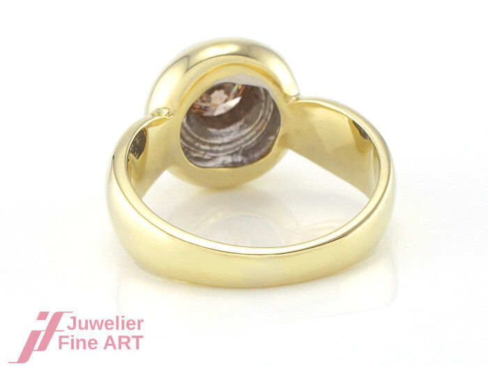 Ring Solitärring 585/14K Gelbgold Weißgold fancy Brillant Diamant neu