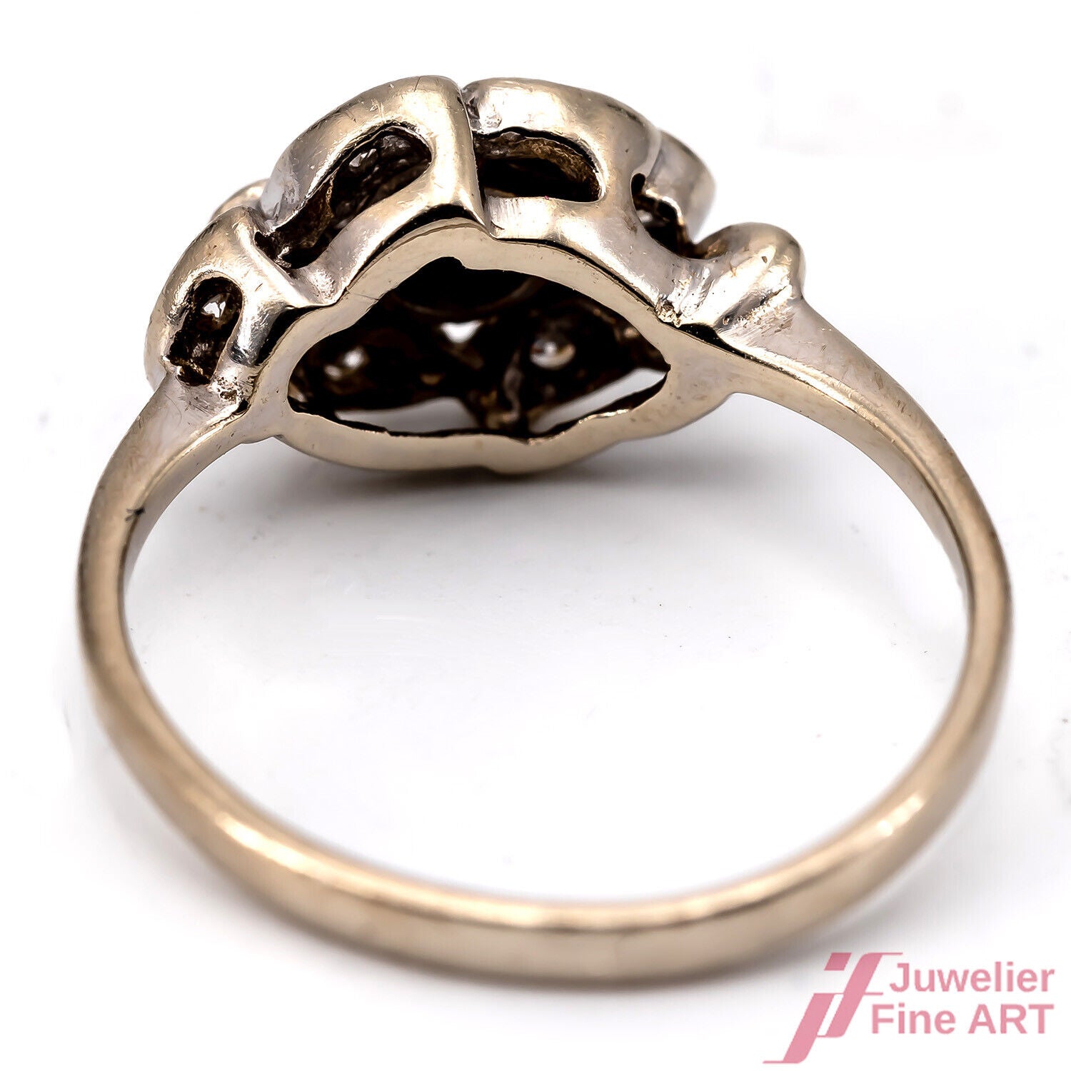 Diamantring ca. 0,20 ct W/SI in 14K/585 Gelbgold/Weißgold - Gr. 49 - 1,9 g