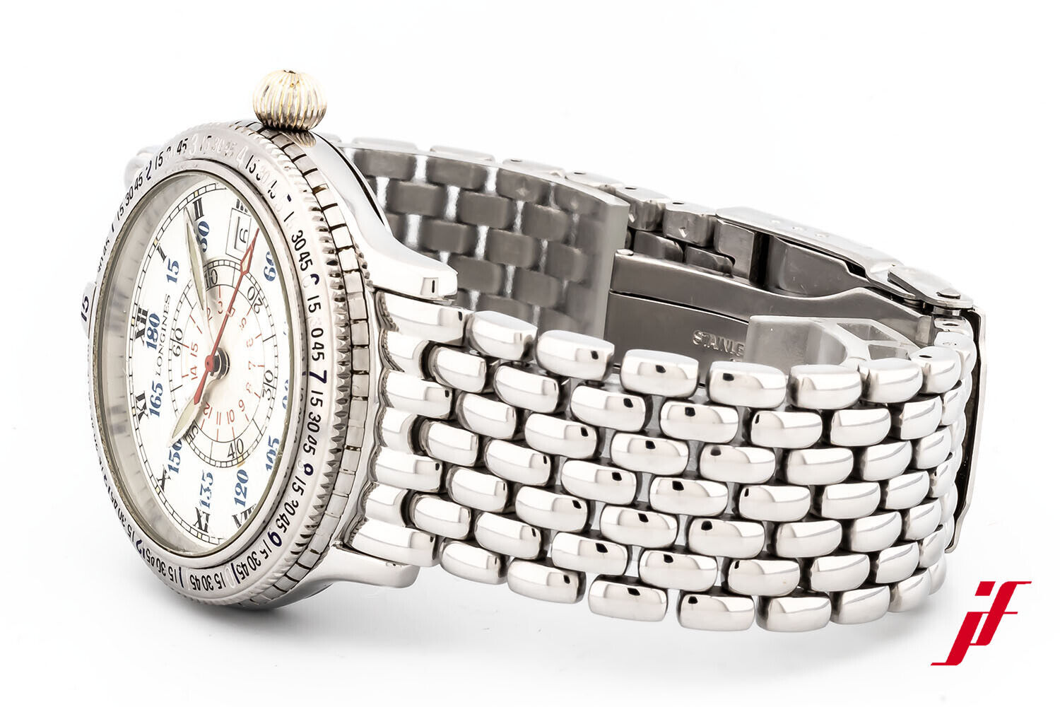 Armbanduhr Longines Stundenwinkeluhr Collect. Charles A. Linbergh 2.617.4.11.6