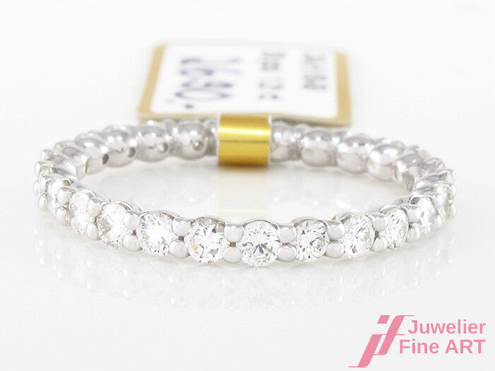 MEMOIRE 750/18K WG - 26 Brillanten gesamt 1,21ct H/VSI - Gr. 55 - 2,0 g