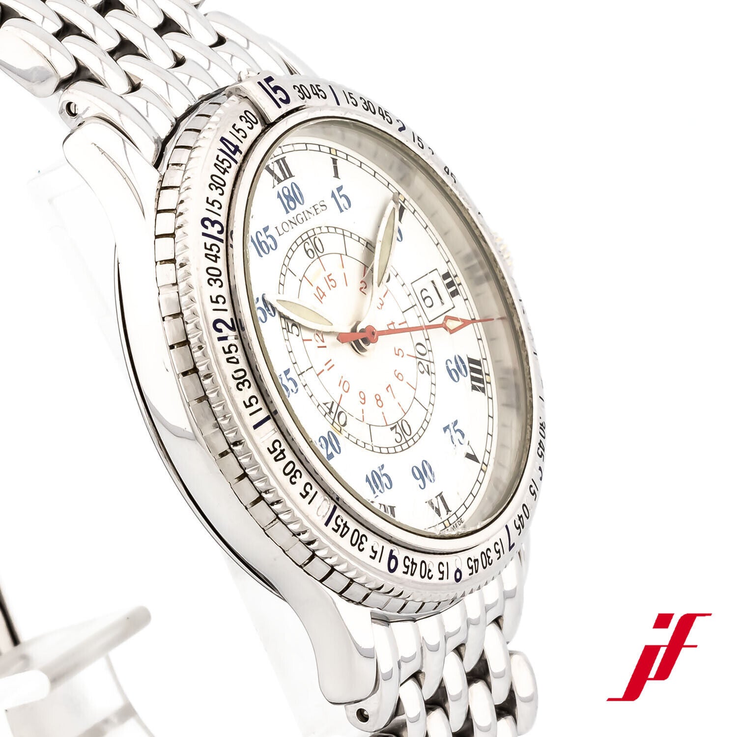 Armbanduhr Longines Stundenwinkeluhr Collect. Charles A. Linbergh 2.617.4.11.6