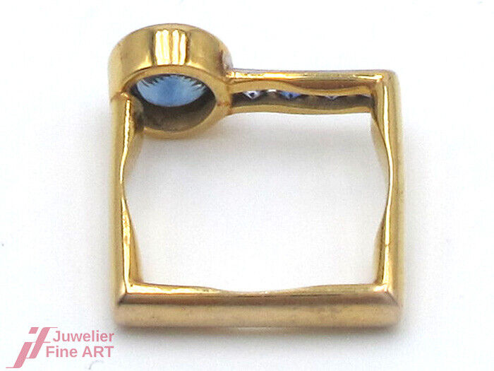 RING 18K/750 Gelbgold - Saphire 1,5 ct - 4,9 g - Gr. 54 - feinste Handarbeit