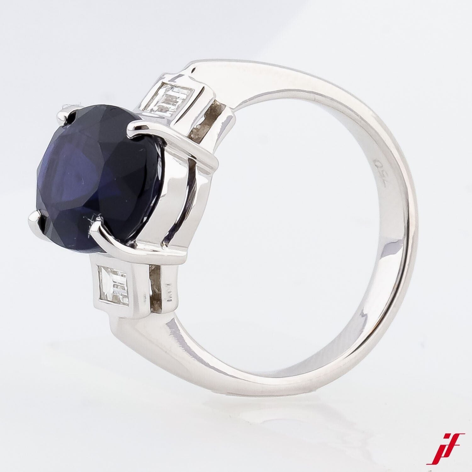 Ring 18K/750 Weißgold 5ct Saphir 0,20ct Diamanten - Wert 6.500€