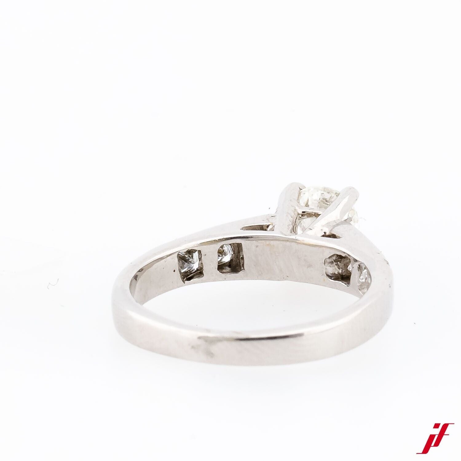 RING 18K/750 Gold, weiß rhodiniert - Diamantbesatz ca. 0,90 ct W-vsi und W-si