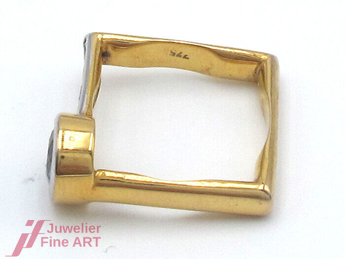 RING 18K/750 Gelbgold - Saphire 1,5 ct - 4,9 g - Gr. 54 - feinste Handarbeit