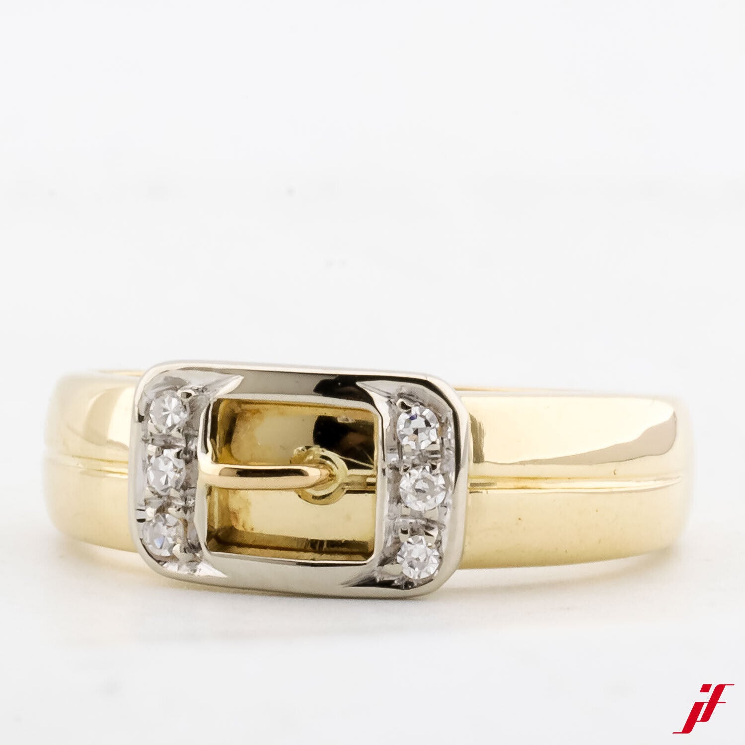 Klassischer Ring 14K Gold 6 Brillanten zus. 0,06 ct H/si1 Wert=500,- € * 48
