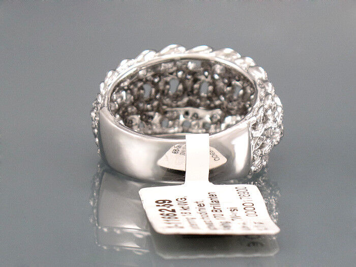 BRILLANTRING 18K WG - 170 Brill. 0,84 ct TW-vsi- 13,11 g Gr. 59 UVP=4.430,- €