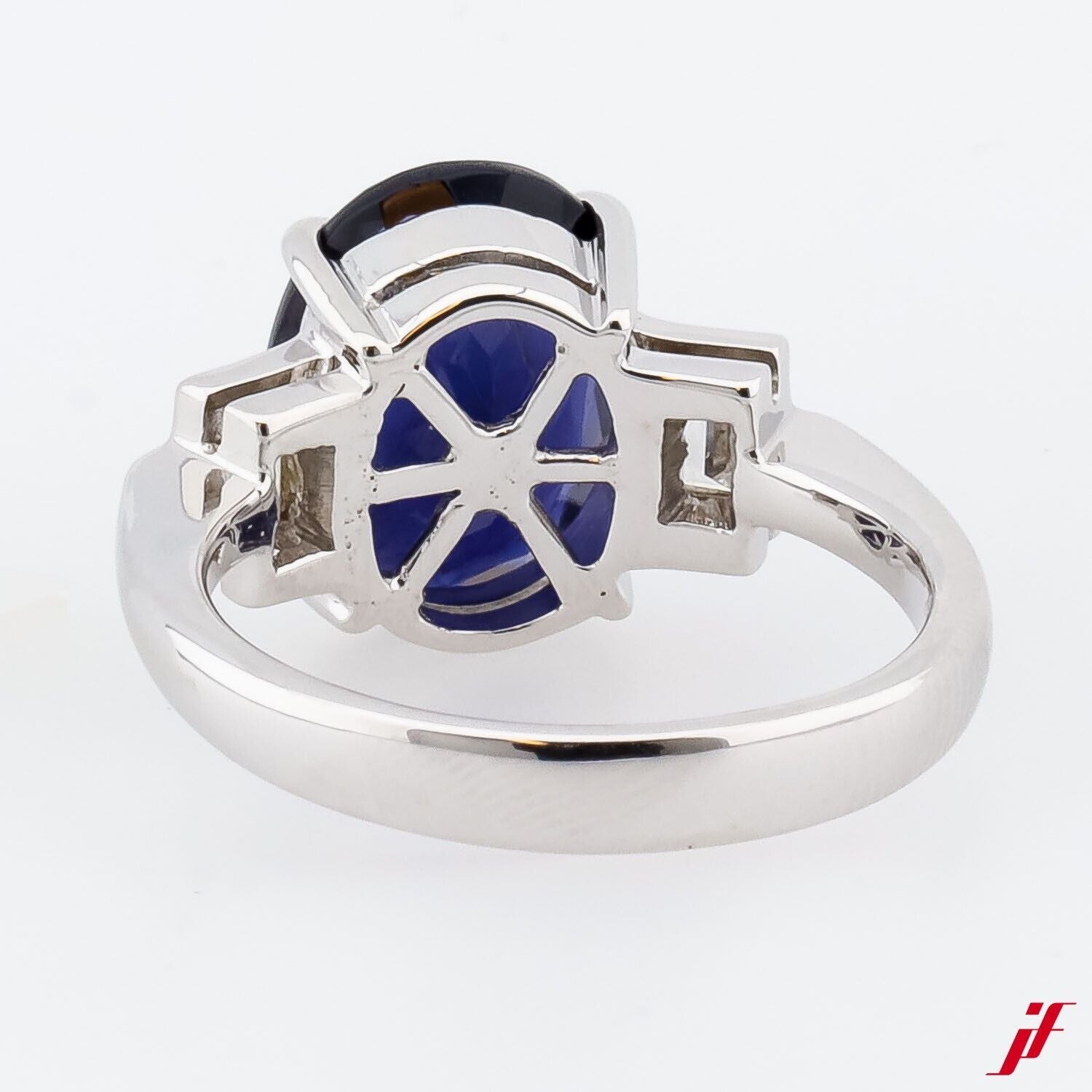 Ring 18K/750 Weißgold 5ct Saphir 0,20ct Diamanten - Wert 6.500€