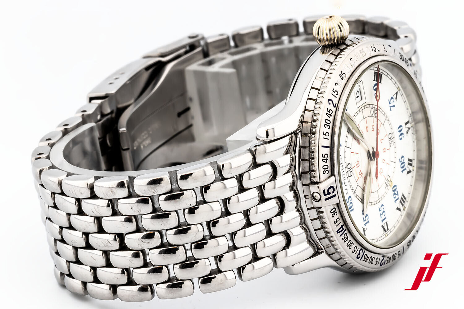 Armbanduhr Longines Stundenwinkeluhr Collect. Charles A. Linbergh 2.617.4.11.6