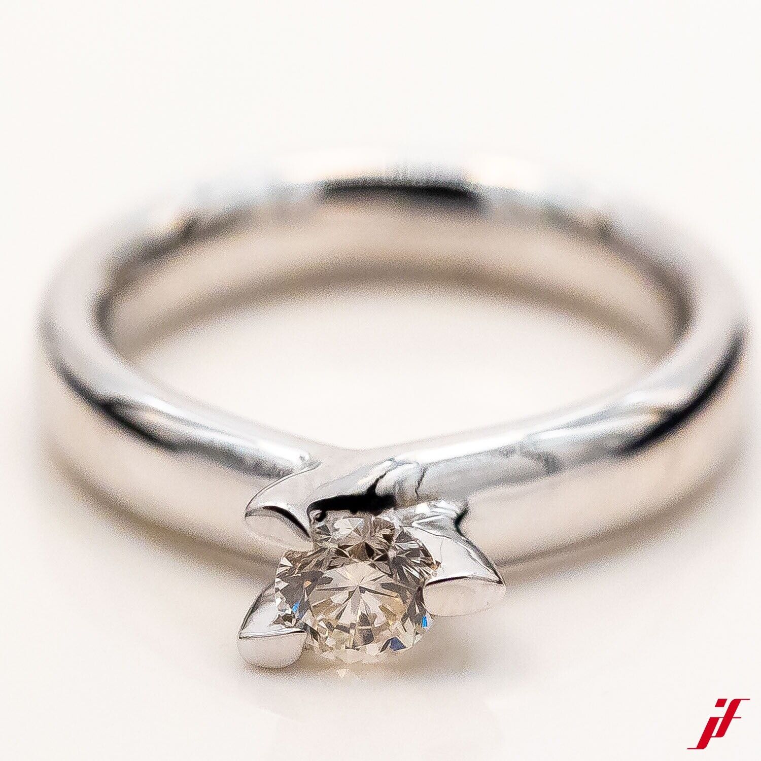 Ring Solitär 750/18K Weißgold Diamant Brillant 0,40ct TW/VS Gr.54- Wert 5.000€
