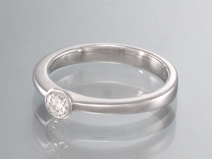 Christian Bauer Solitärring - 14K/585 WG - 0,20 ct - TW/SI - 3,6 g - Gr. 53
