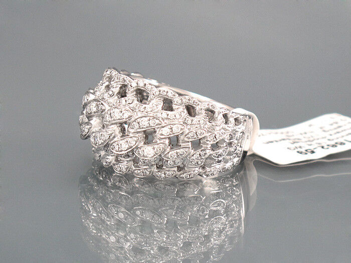 BRILLANTRING 18K WG - 170 Brill. 0,84 ct TW-vsi- 13,11 g Gr. 59 UVP=4.430,- €