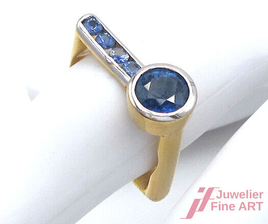 RING 18K/750 Gelbgold - Saphire 1,5 ct - 4,9 g - Gr. 54 - feinste Handarbeit