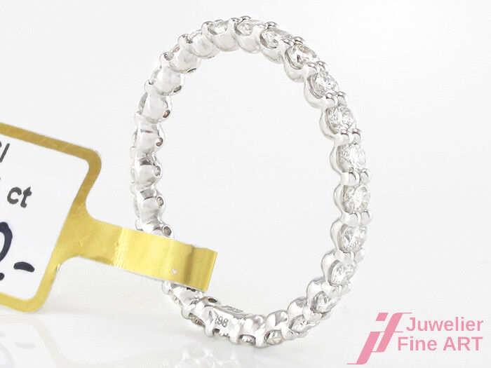 MEMOIRE 750/18K WG - 26 Brillanten gesamt 1,21ct H/VSI - Gr. 55 - 2,0 g