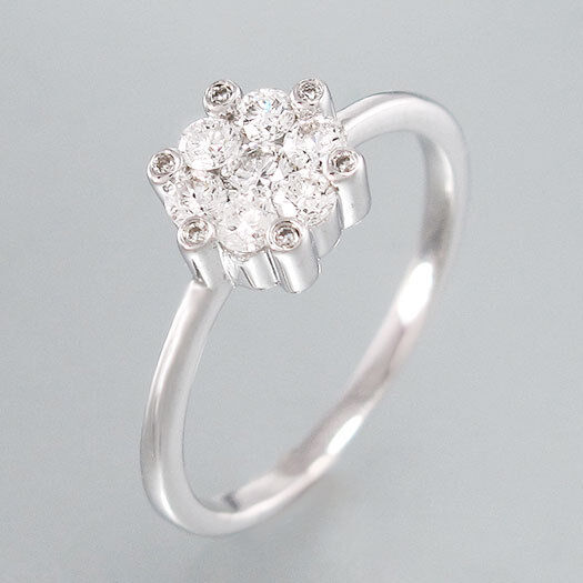 Ring Diamantring Größe 54 750/18K Weißgold Diamanten Brillanten Neu