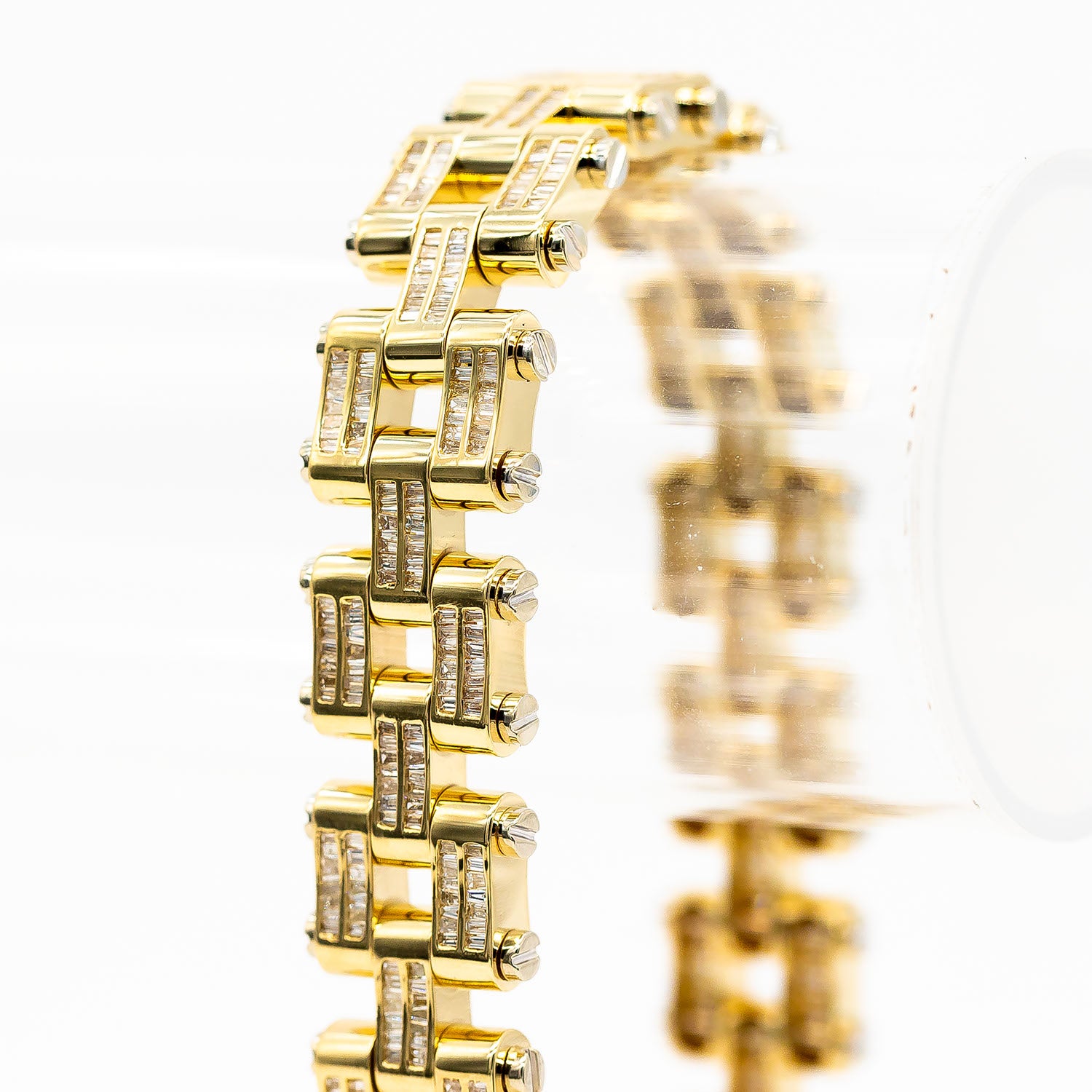 Armband 585/14K Gelbgold Diamant 20,0ct W/SI 23cm - Wert 34.000€