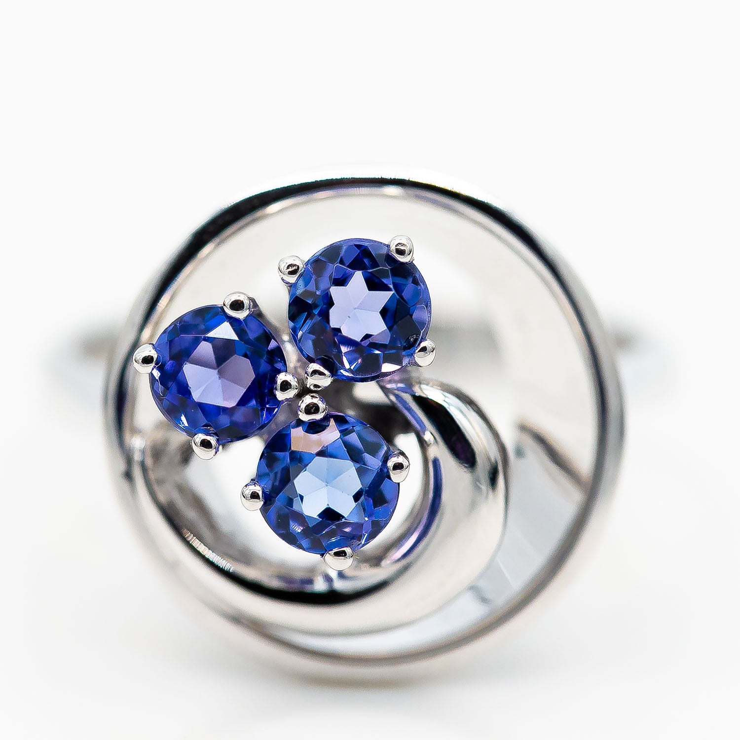 Ring 585/14K Weißgold Tansanit 0,8ct Gr.60 - Wert 1.800€