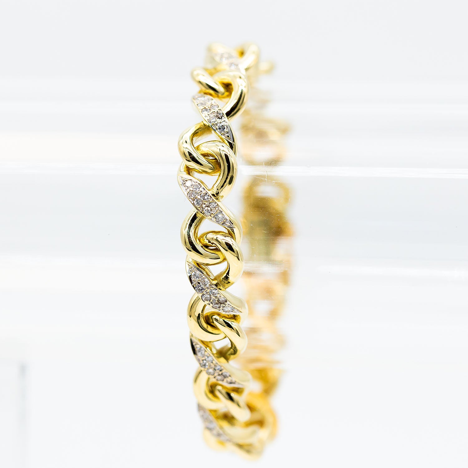Armband 585/14K Gelbgold Diamant 1,0ct - Wert 10.000€