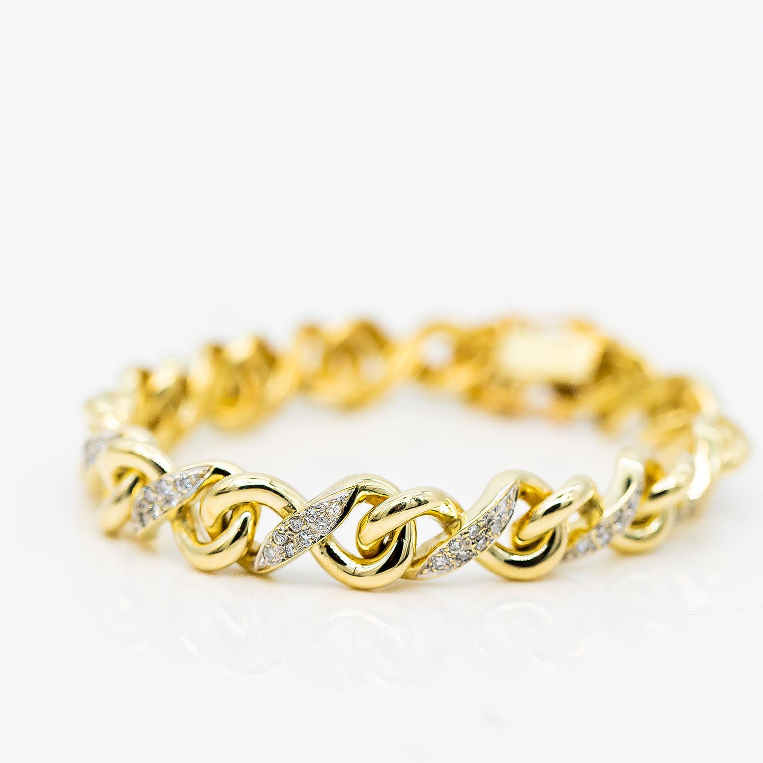 Armband 585/14K Gelbgold Diamant 1,0ct - Wert 10.000€