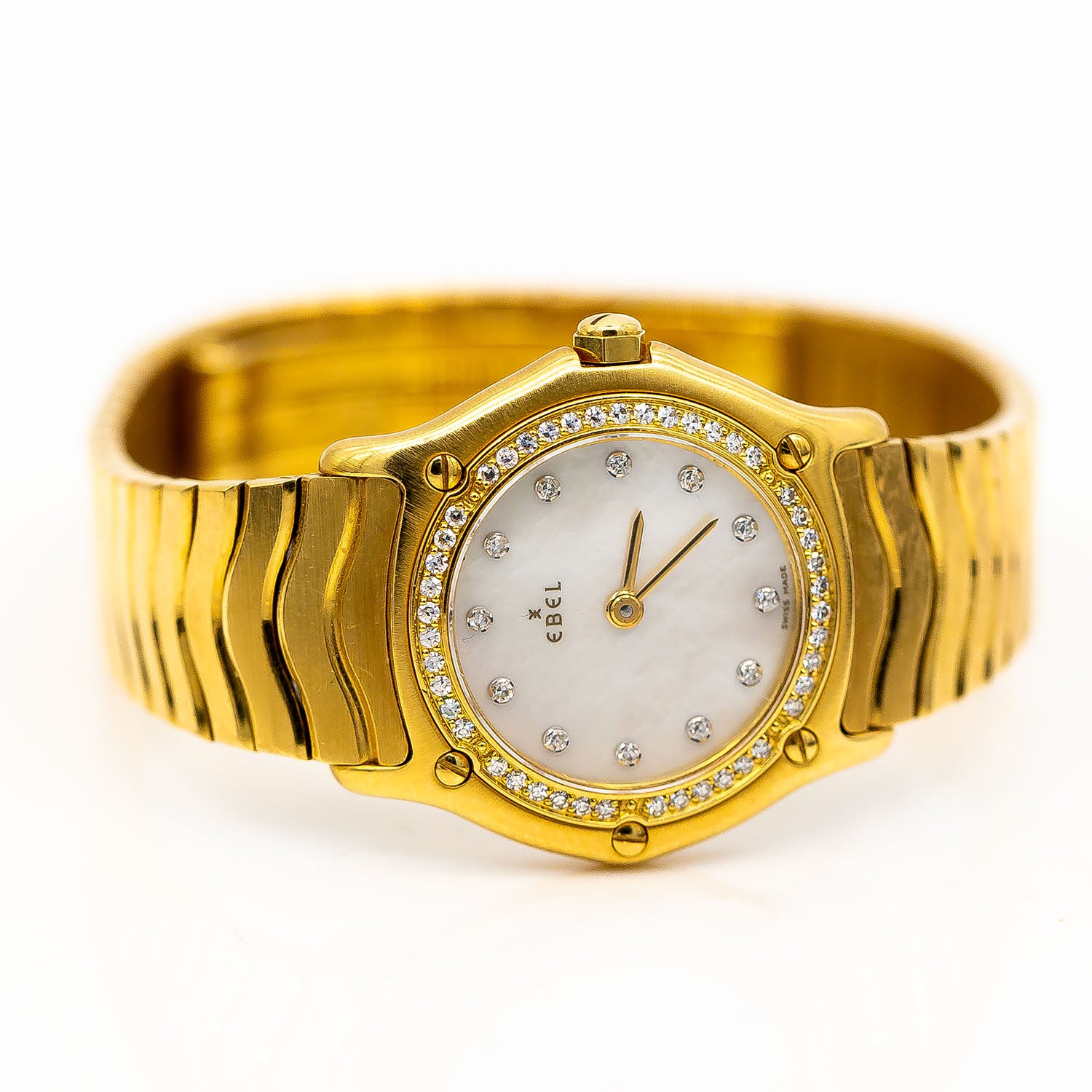 Ebel Sport Classic Ref.8090121 24mm 18K Gelbgold Quarz Diamant