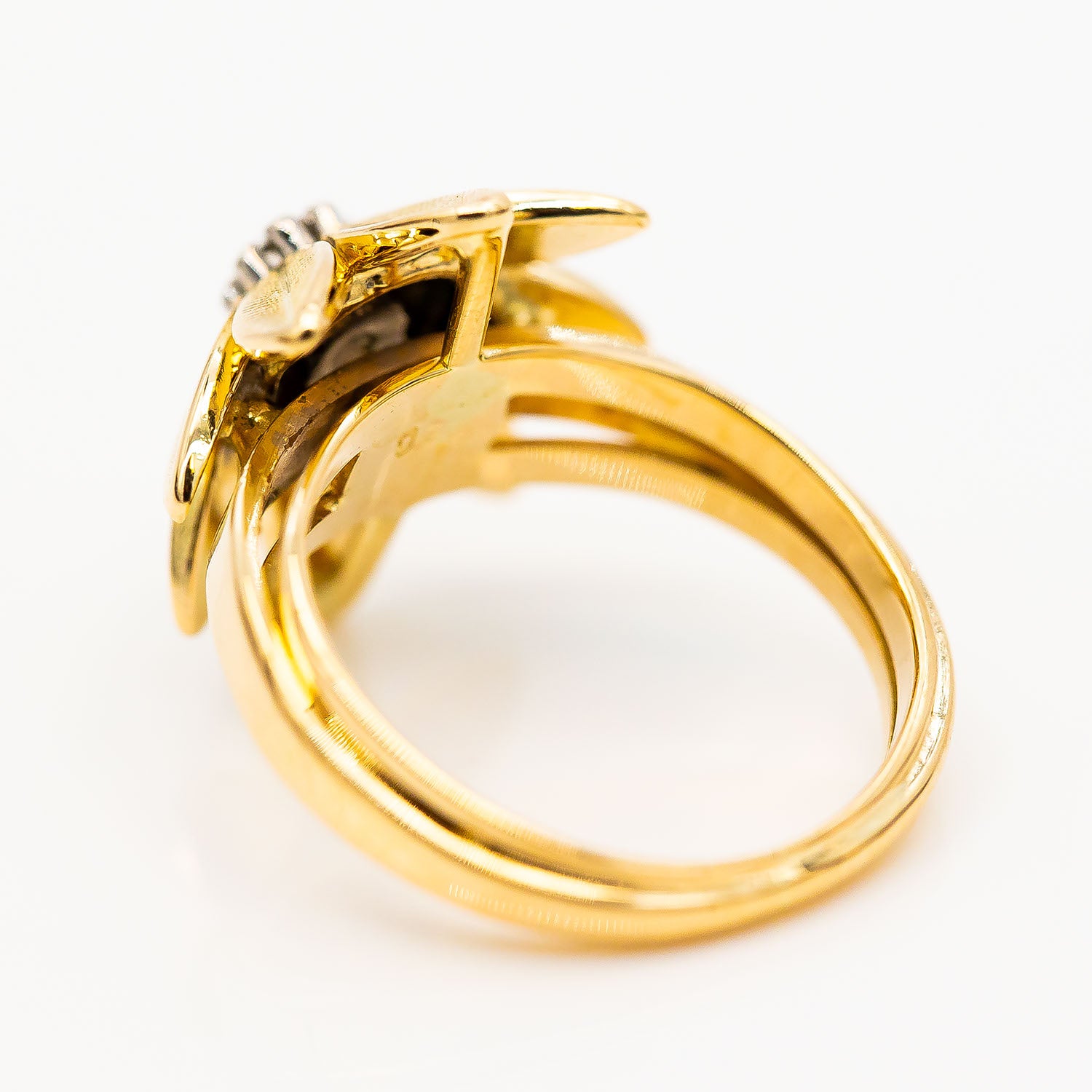 Ring 750/18K Gelbgold Diamant 0,15ct H/SI Gr.48 - Wert 2.400€