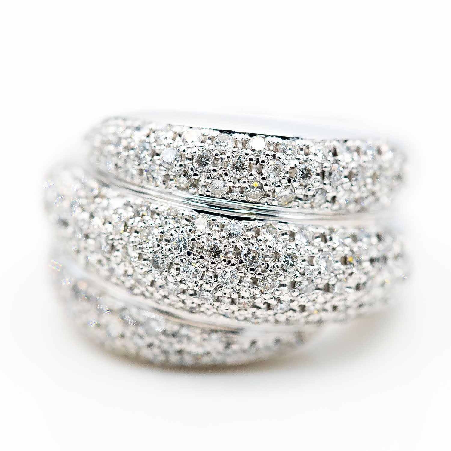 Ring 750/18K Weißgold Diamant 3,0ct TW/VS Gr.54 - Wert 10.000€