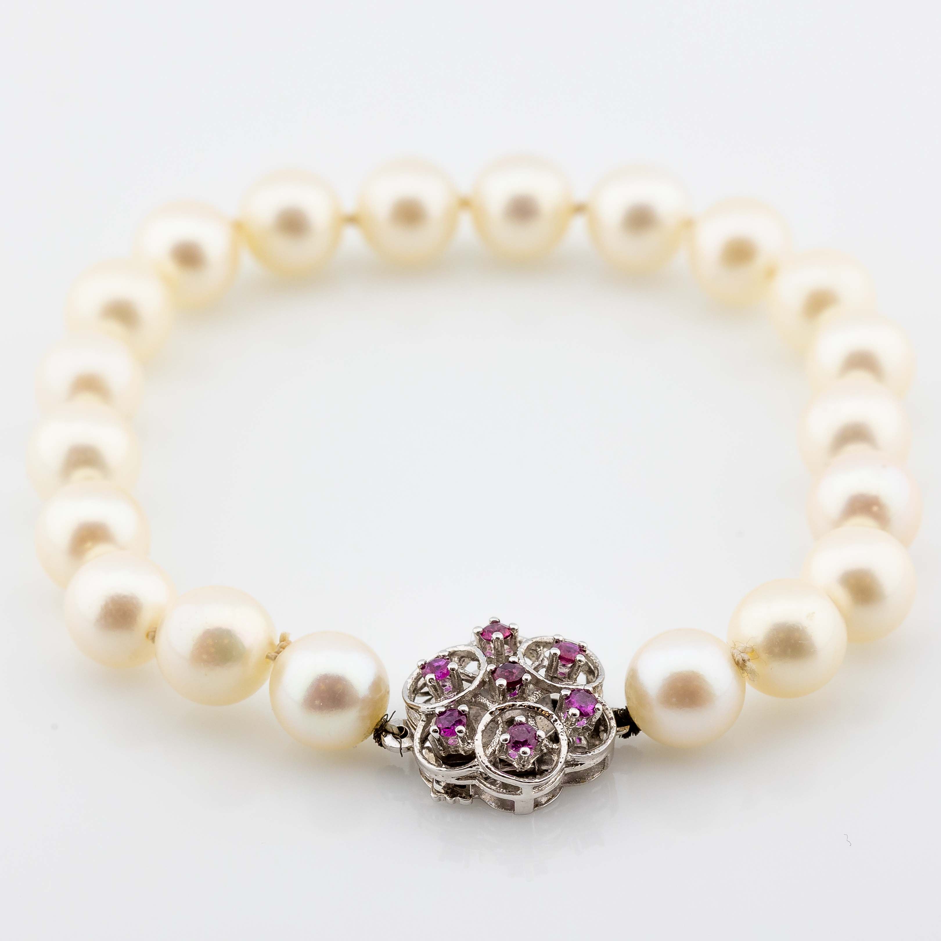 Ayoka Perlenarmband 585/14K Rubine 16,7g