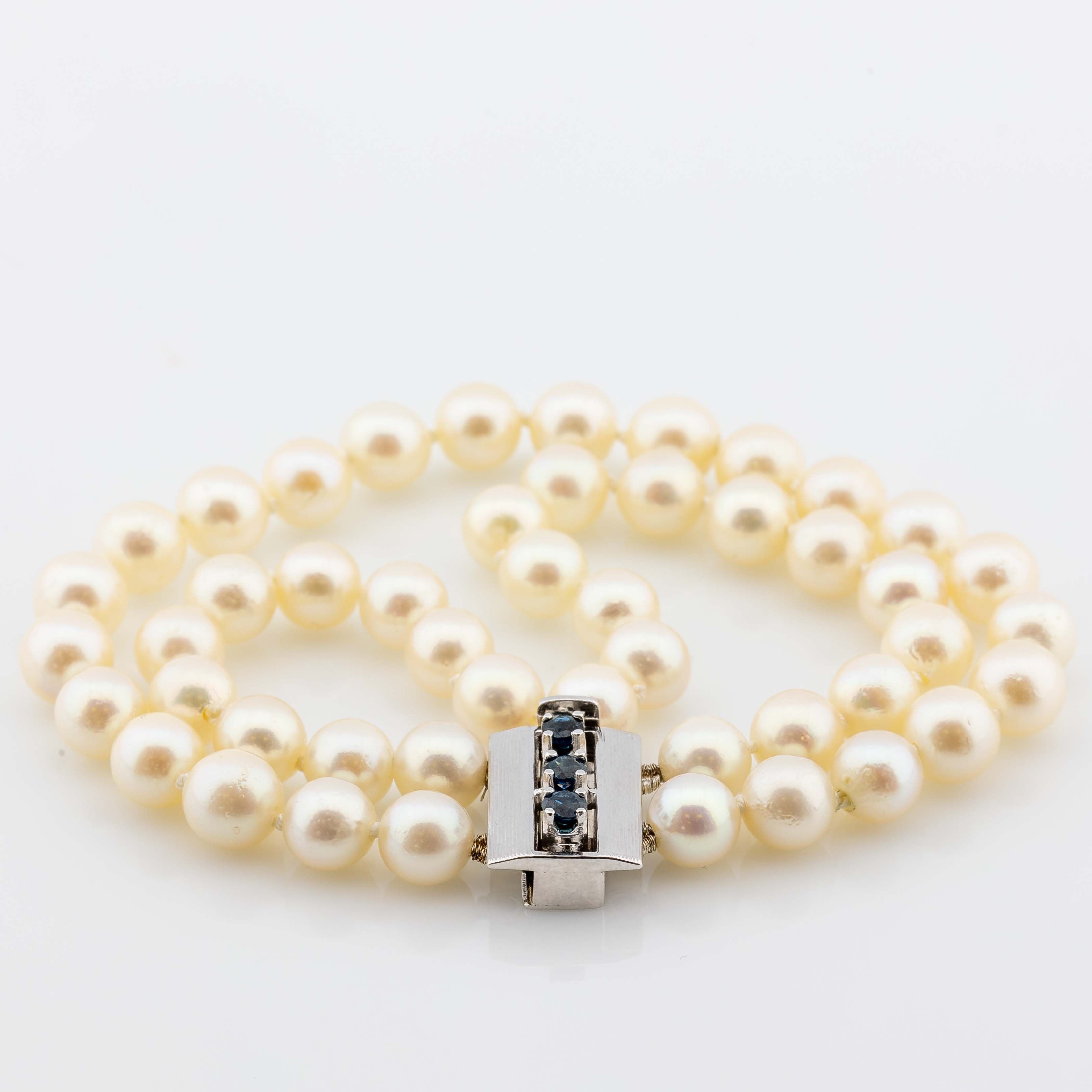 Armband Ayoka Perlen Saphire 25g