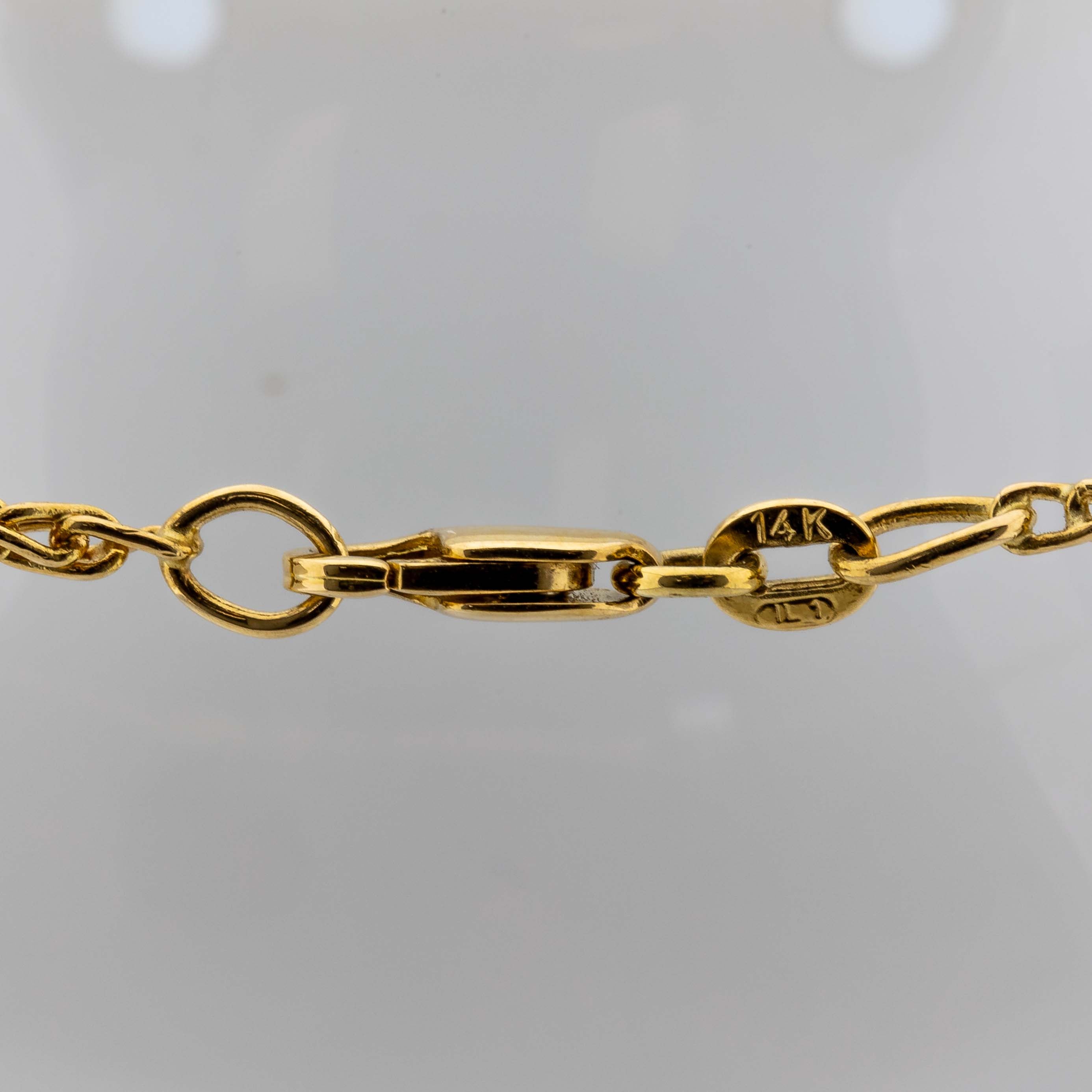 Collier 585/14K Gelbgold Rubin Brillianten W/SI L: 45cm 8,92g