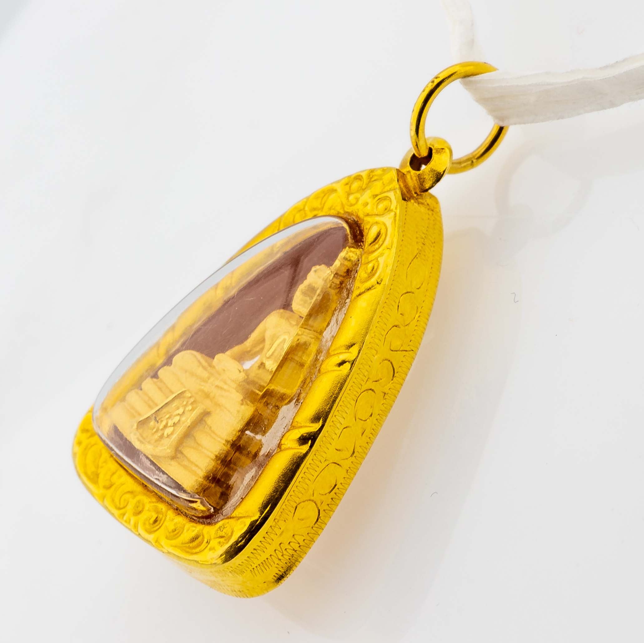 Buddha-Anhänger 750/18K Gelbgold L: 2,8cm 3,84g