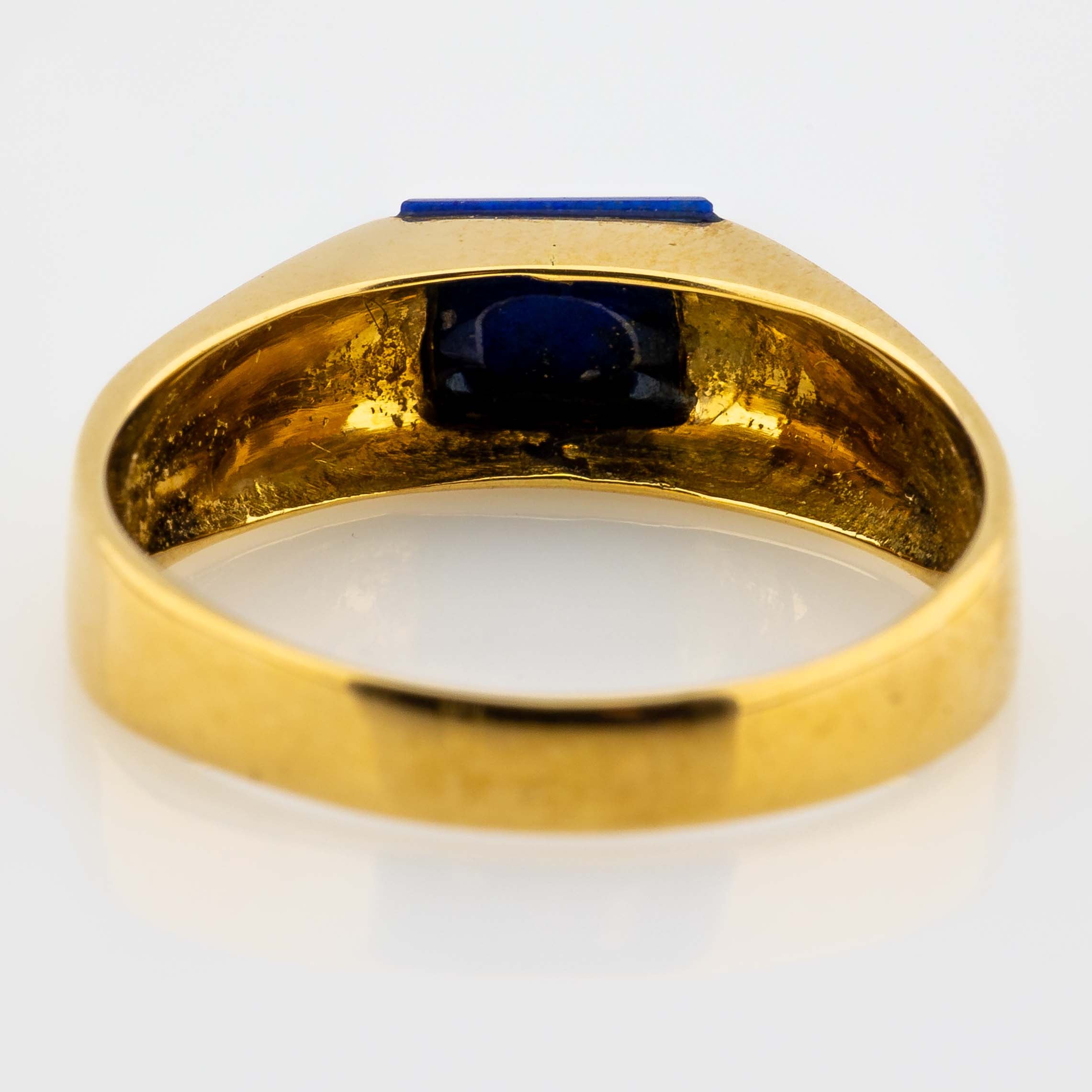 Ring 750/18K Lapis Lazuli 2,7g Gr. 51